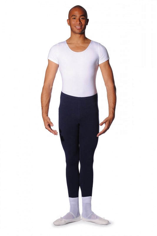 Boys/Mens Cotton Navy Stirrup Tights