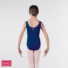 Load image into Gallery viewer, Megan Princess Line Sleeveless Navy Leotard &amp; Belt