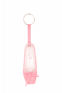 SO DANCA Glitter or Satin Ballet Slipper Keyring