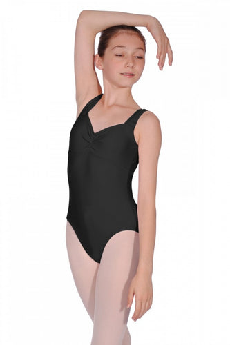 Camille Matte Sleeveless Leotard - Black