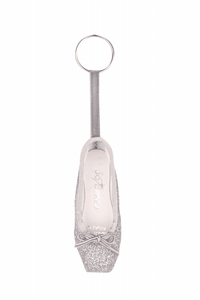 SO DANCA Glitter or Satin Ballet Slipper Keyring