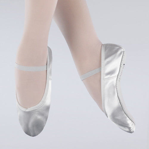 White Satin Ballet Shoe